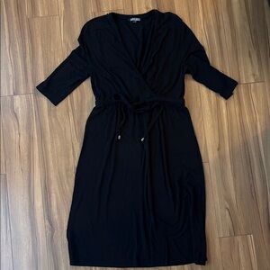Nicole Miller Black Long Sleeve Dress